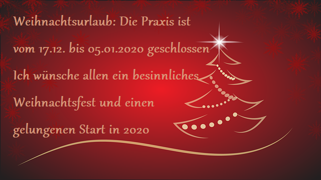 Weihnachtsurlaub